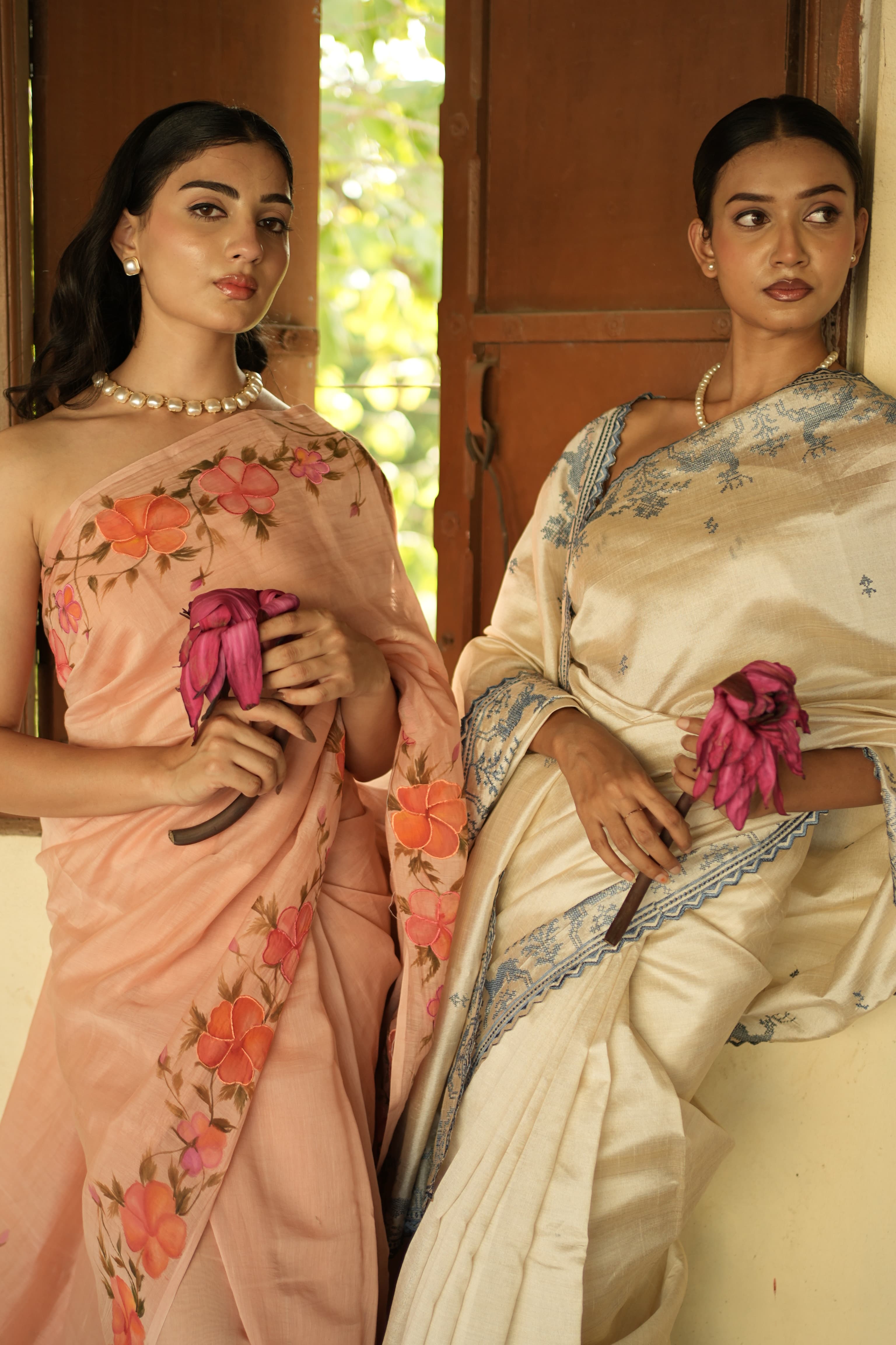 Leaf and Loom Botanist lookbook image with airy everyday occasion wear.