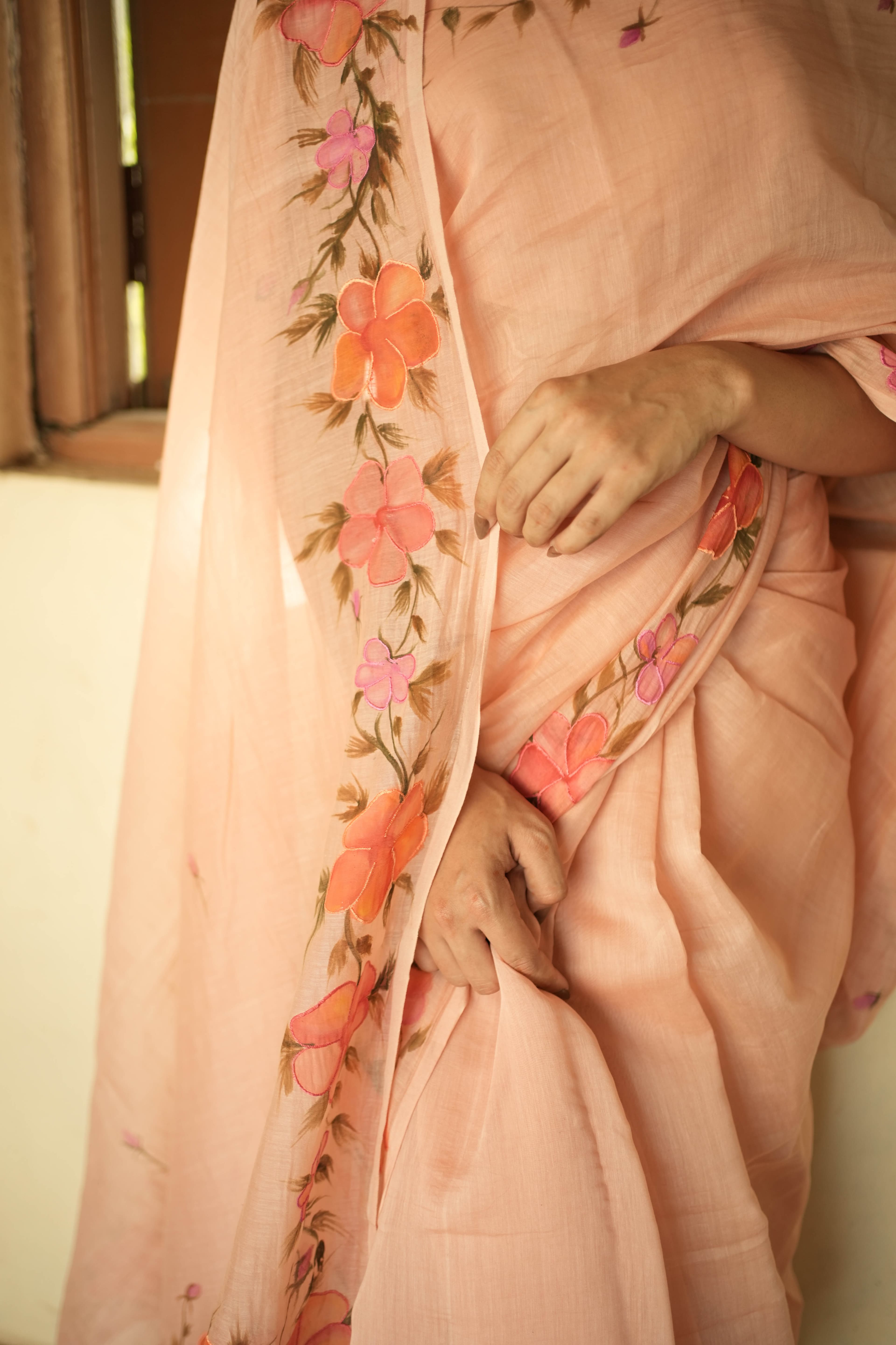 Dawn Rose Saree view 4